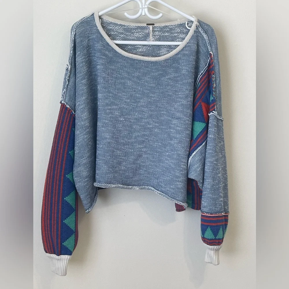 Free People Bermuda combo oversized sweater - Picture 4 of 11